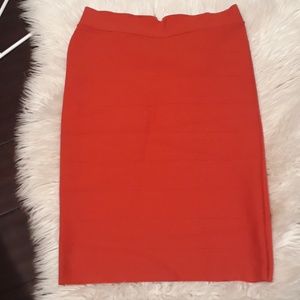 All red bandage skirt